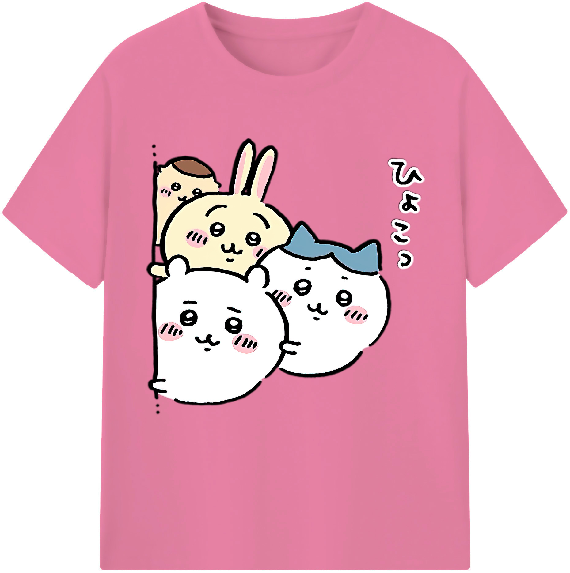 （画像用） ちいかわ ちいかわ Chii-kawa chiikawa 綿100％半袖Tシャツ（フロントプリント）